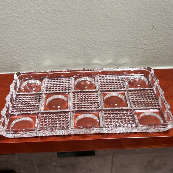 FB Rogers Lead Crystal Sugar/Creamer/Tray Set - Picture 2 of 7